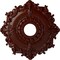 Ekena Millwork Riley Ceiling Medallion (Fits Canopies up to 4 5/8"), 18"OD x 3 1/2"ID x 1 1/2"P, Brushed Mahogany CM18RLBMF - alternate 1